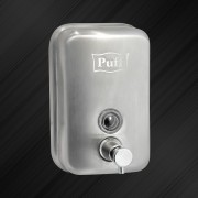 Дозатор для жидкого мыла из нерж. стали, матовый антивандальный PUFF-8605m