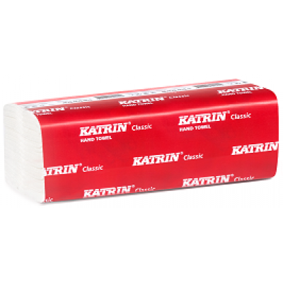 Katrin Classic Zig Zag 2 Handy Pack. 2-слойные бумажные полотенца V-сложения Katrin Classic Zig Zag 2 Handy Pack. 2-слойные бумажные полотенца V-сложения